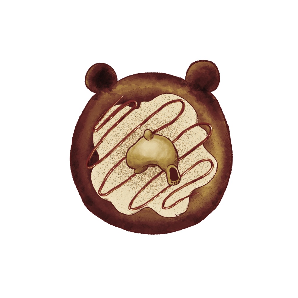 くまさんトート(チョコドーナツ)