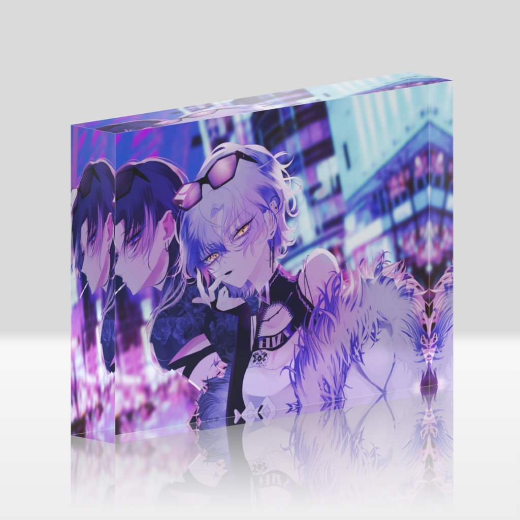 【シニカルナイトプラン】アクリルブロック #凋花