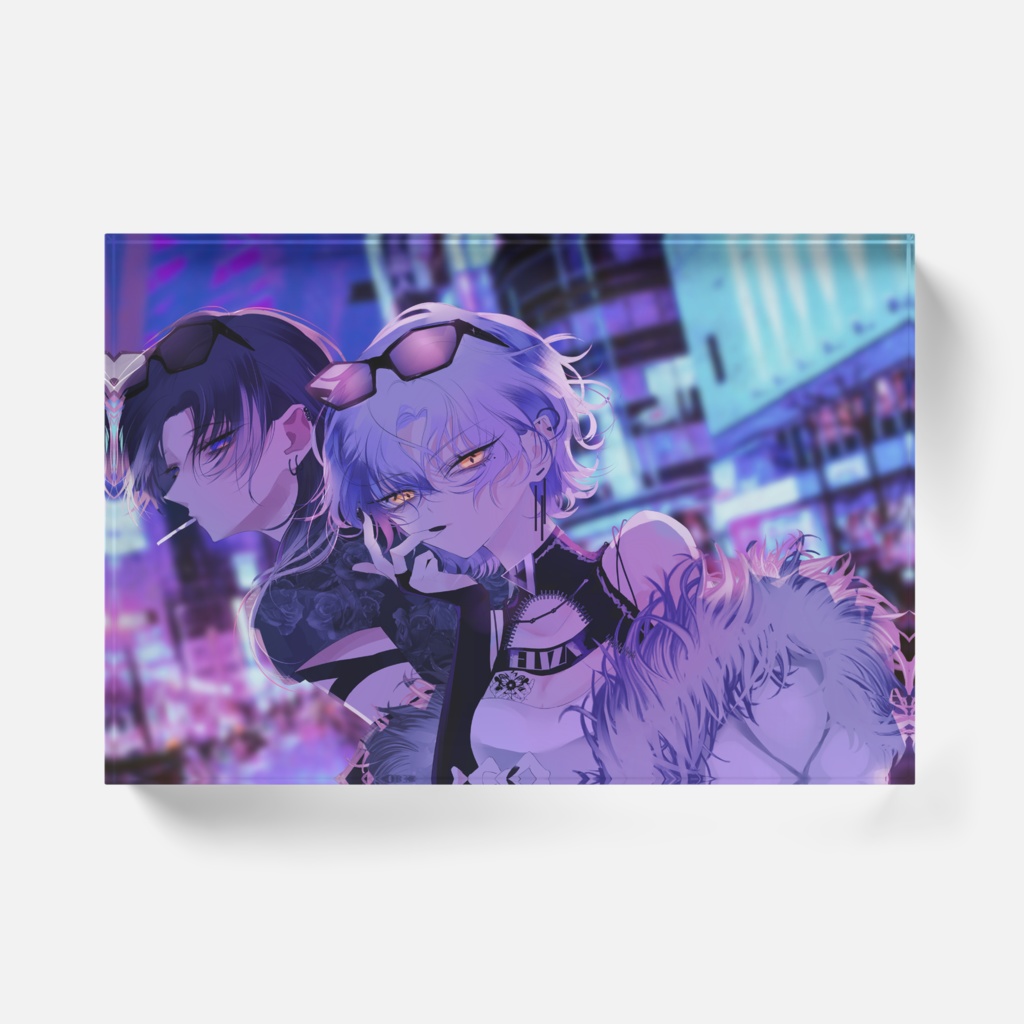 【シニカルナイトプラン】アクリルブロック #凋花