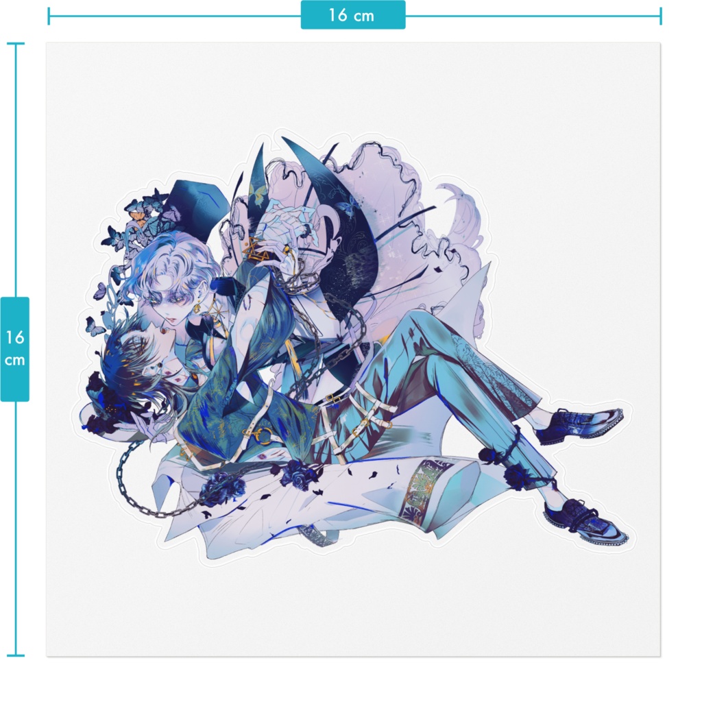 【Perfect Crime】ステッカー #凋花