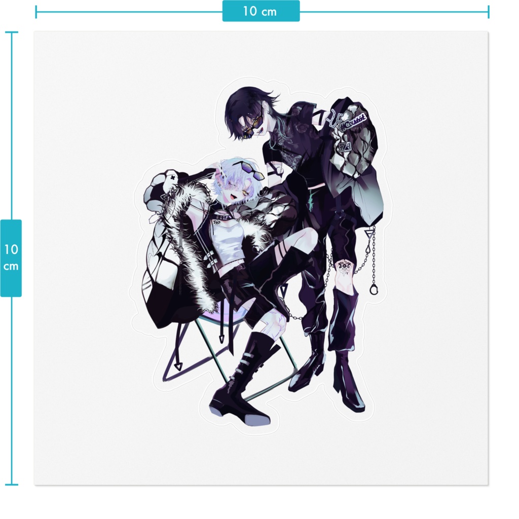 【シニカルナイトプラン】ステッカー #凋花