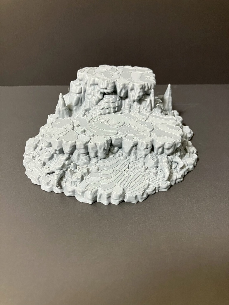 【NAGI傑作】龍脈蠢めく二段岩場　　ジオラマベース フィギュア台座