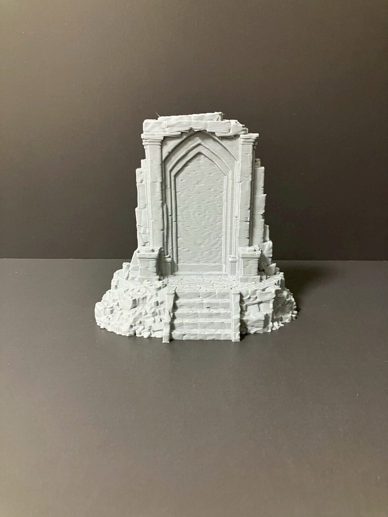 遺跡の扉 ジオラマベース 階段 フィギュア台座 ディスプレイ用