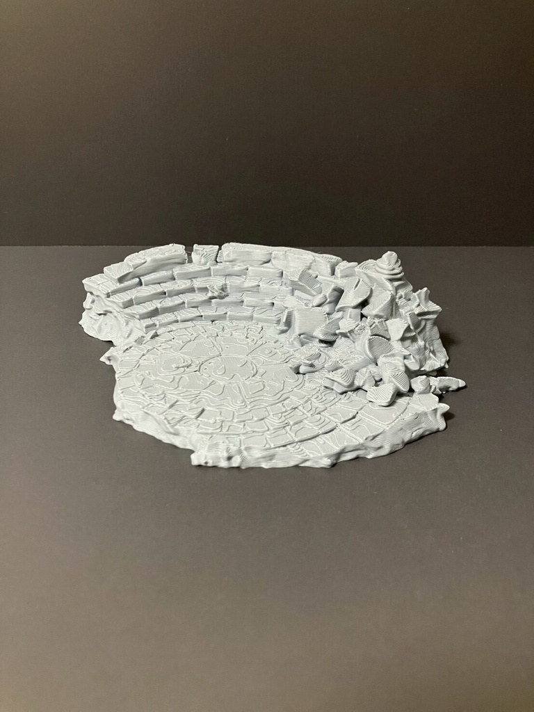 石造円形ステージ（ジオラマベース）