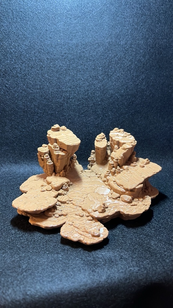 ❗️新作❗️浮遊峡谷ジオラマベース 荒野 岩場 フィギュア台座