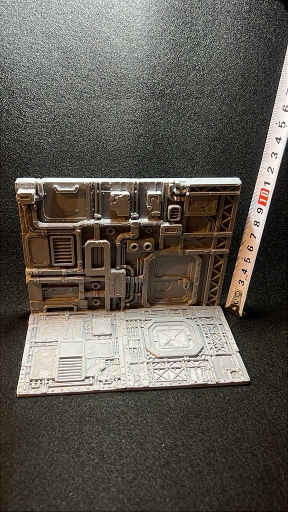 ❗️新作❗️SFメカニカル壁面ジオラマベース フィギュア台座