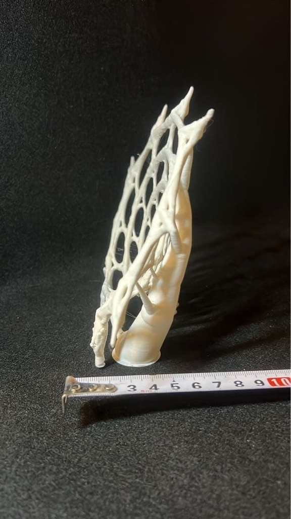 【魔物】蜘蛛の巣 フィギュア台座 幅18cm|放射状に広がる立体ジオラマベース ホワイト ダークファンタジーの情景に 魔物シリーズ