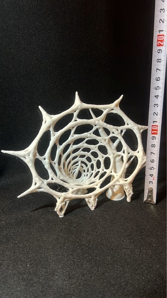 【魔物】蜘蛛の巣 フィギュア台座 幅18cm|放射状に広がる立体ジオラマベース ホワイト ダークファンタジーの情景に 魔物シリーズ