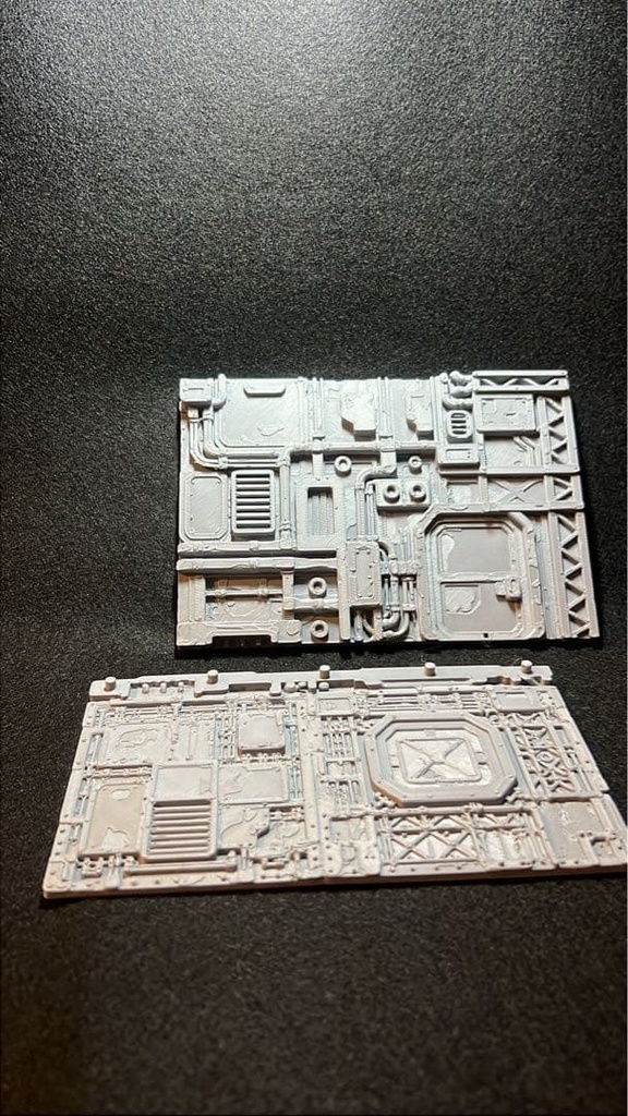 【BIGサイズ❗️】SFメカニカル壁面ジオラマベース フィギュア台座