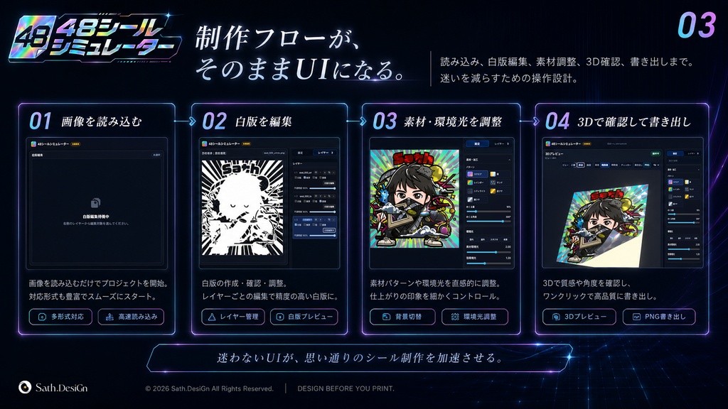 48シールシミュレーター
