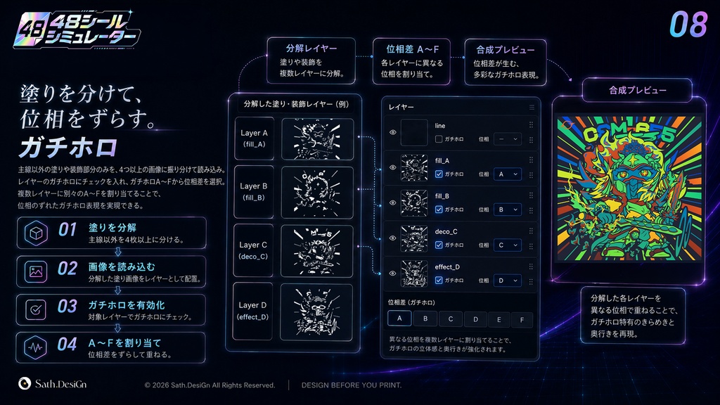 48シールシミュレーター