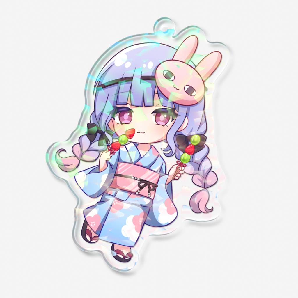 夏祭りデート☆ホログラムアクリルキーホルダー(ボイス付き)
