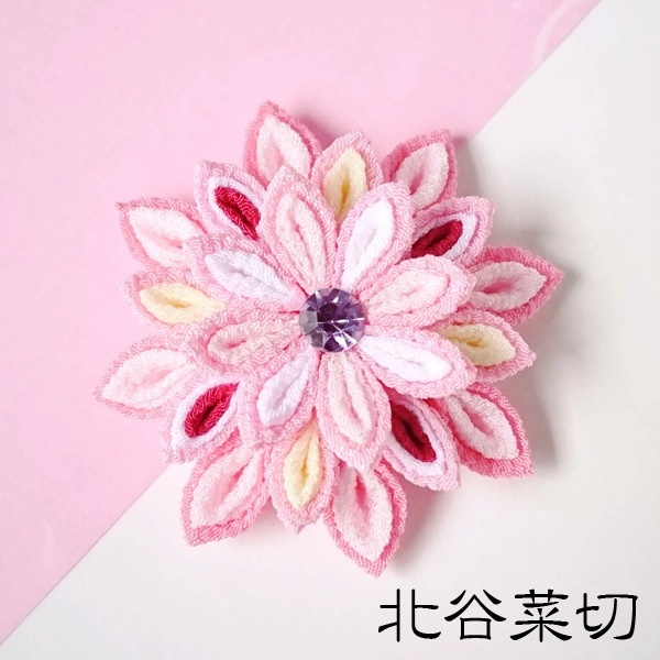 【刀剣乱舞】刀剣男士モチーフつまみ細工クリップブローチ:小