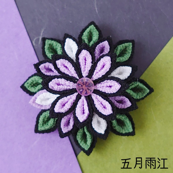 【刀剣乱舞】刀剣男士モチーフつまみ細工クリップブローチ:小