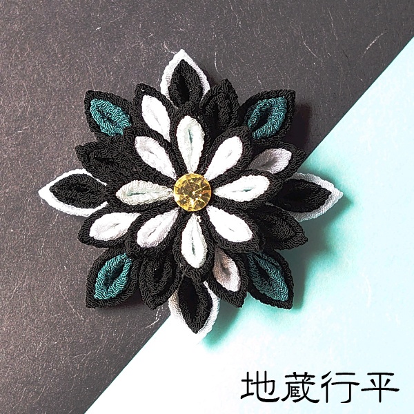 【刀剣乱舞】刀剣男士モチーフつまみ細工クリップブローチ:小