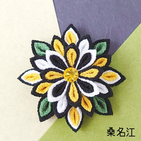 【刀剣乱舞】刀剣男士モチーフつまみ細工クリップブローチ:小