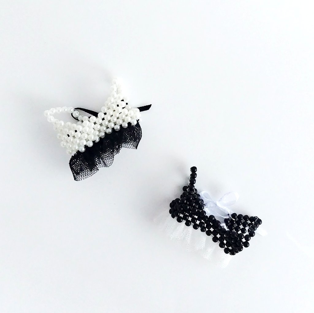 bicolor bustier