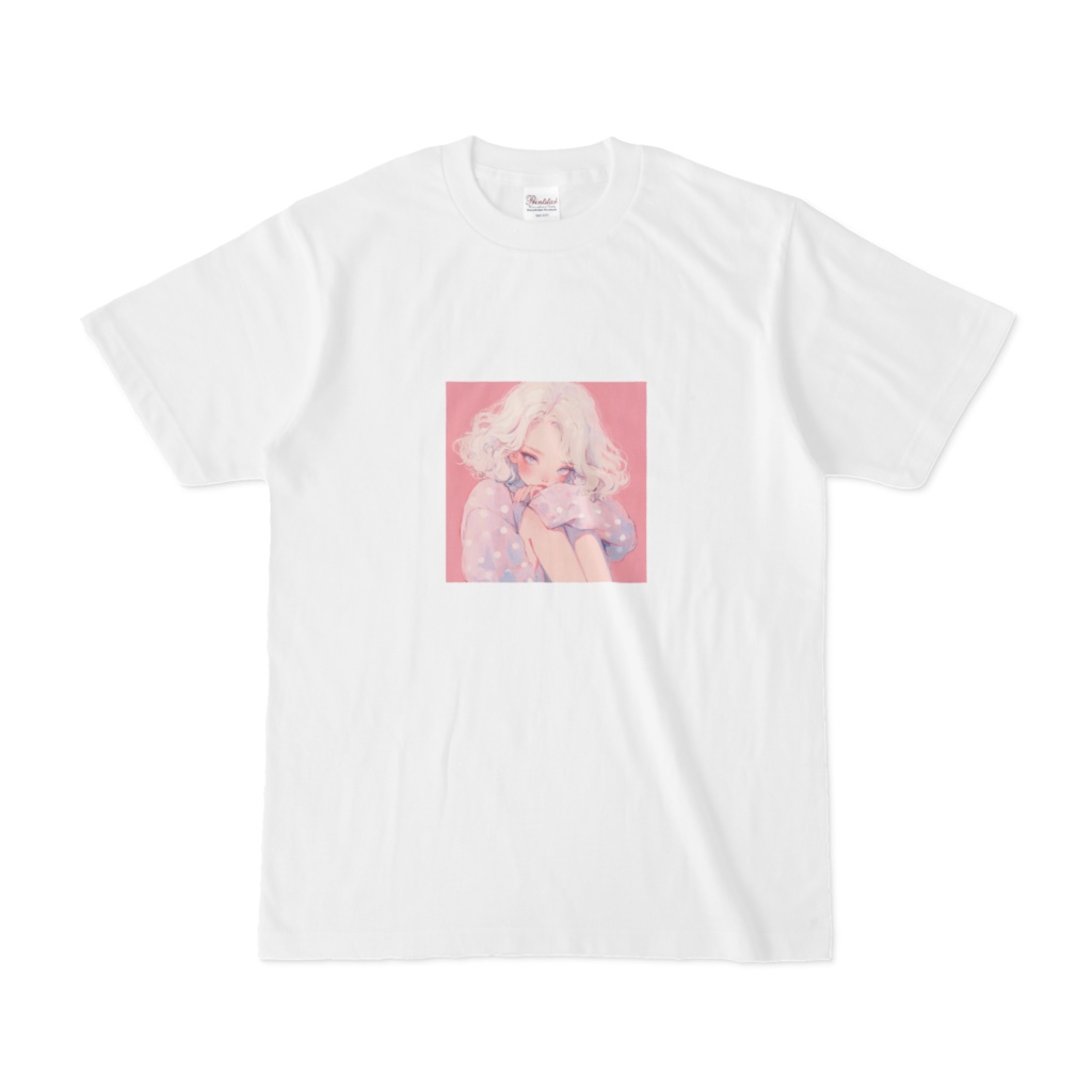 物憂げな女の子Tシャツ