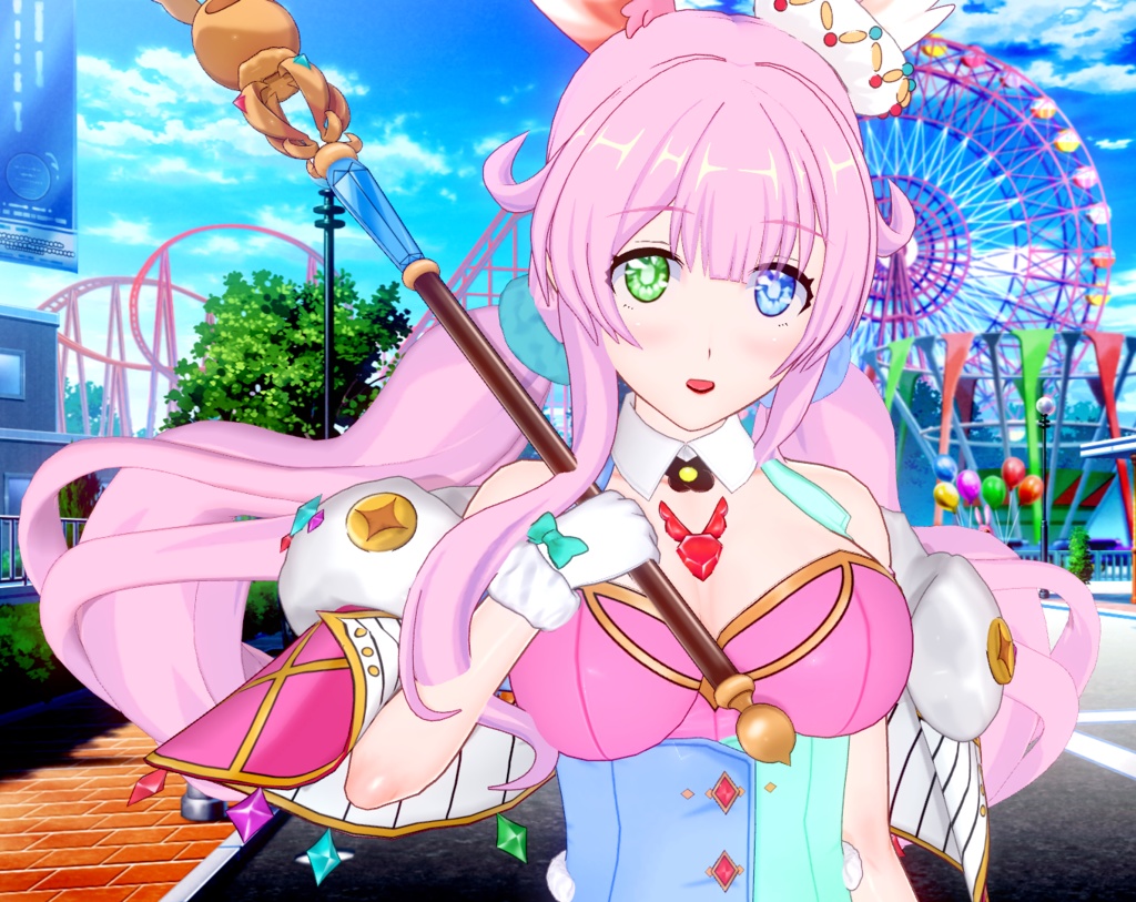 クルル(プリコネ) + チカ bunny girl(color variation)