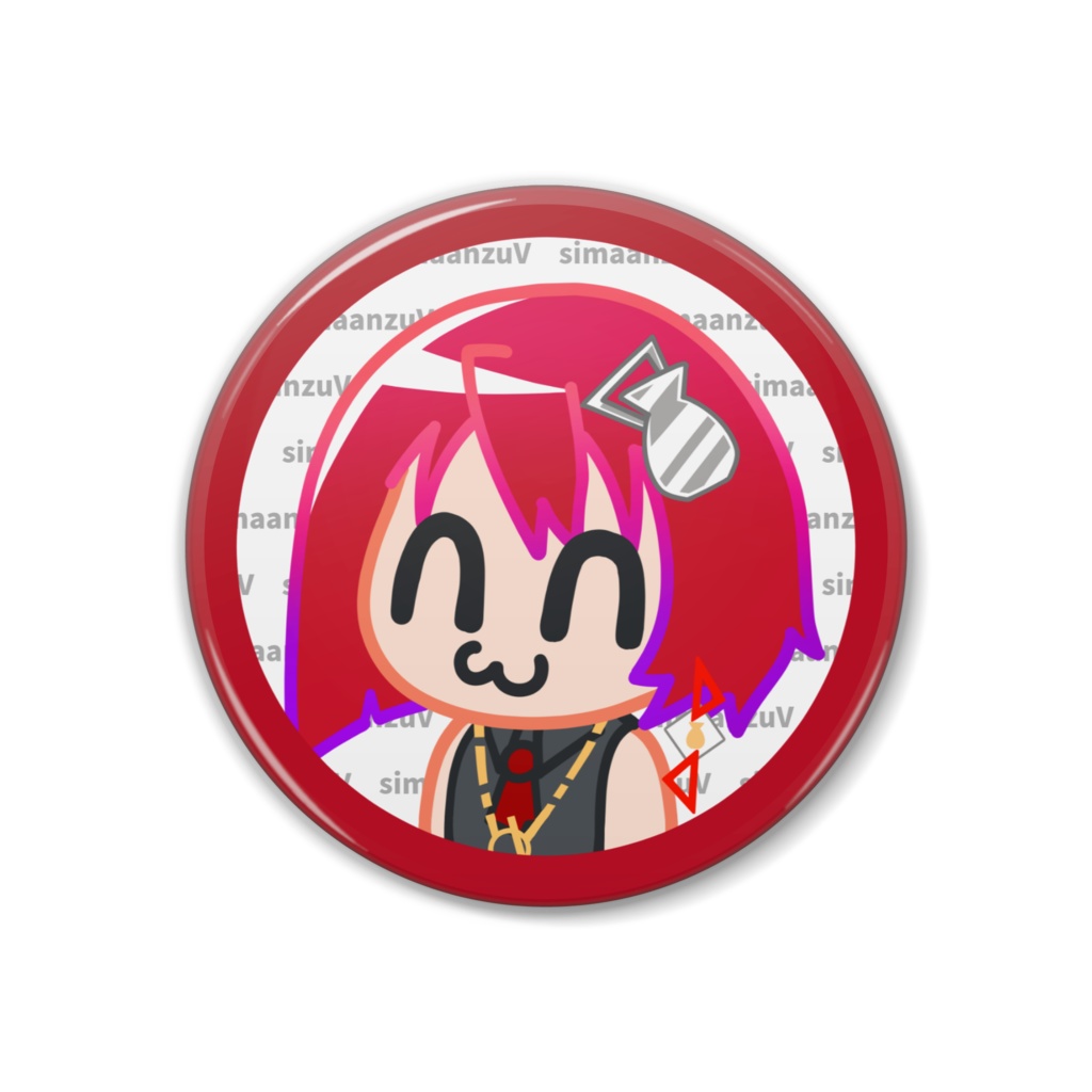 しまあんニッコニコ缶バッジ