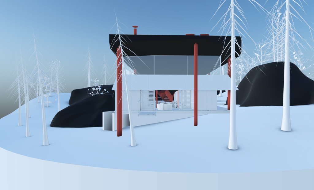 【Appleデバイス対応】(無料版)XRコンテンツ用USDZデータ「坪庭の巨岩」