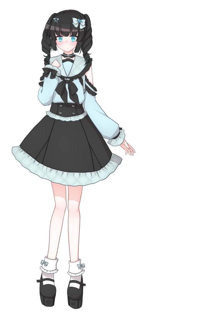 【無料版あり】地雷ちゃん【立ち絵素材】