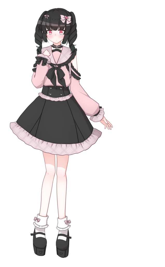 【無料版あり】地雷ちゃん【立ち絵素材】