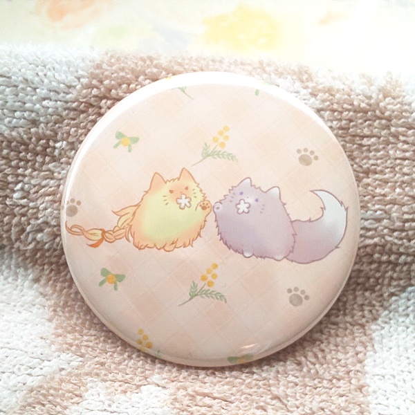 ふわもふ缶ミラー