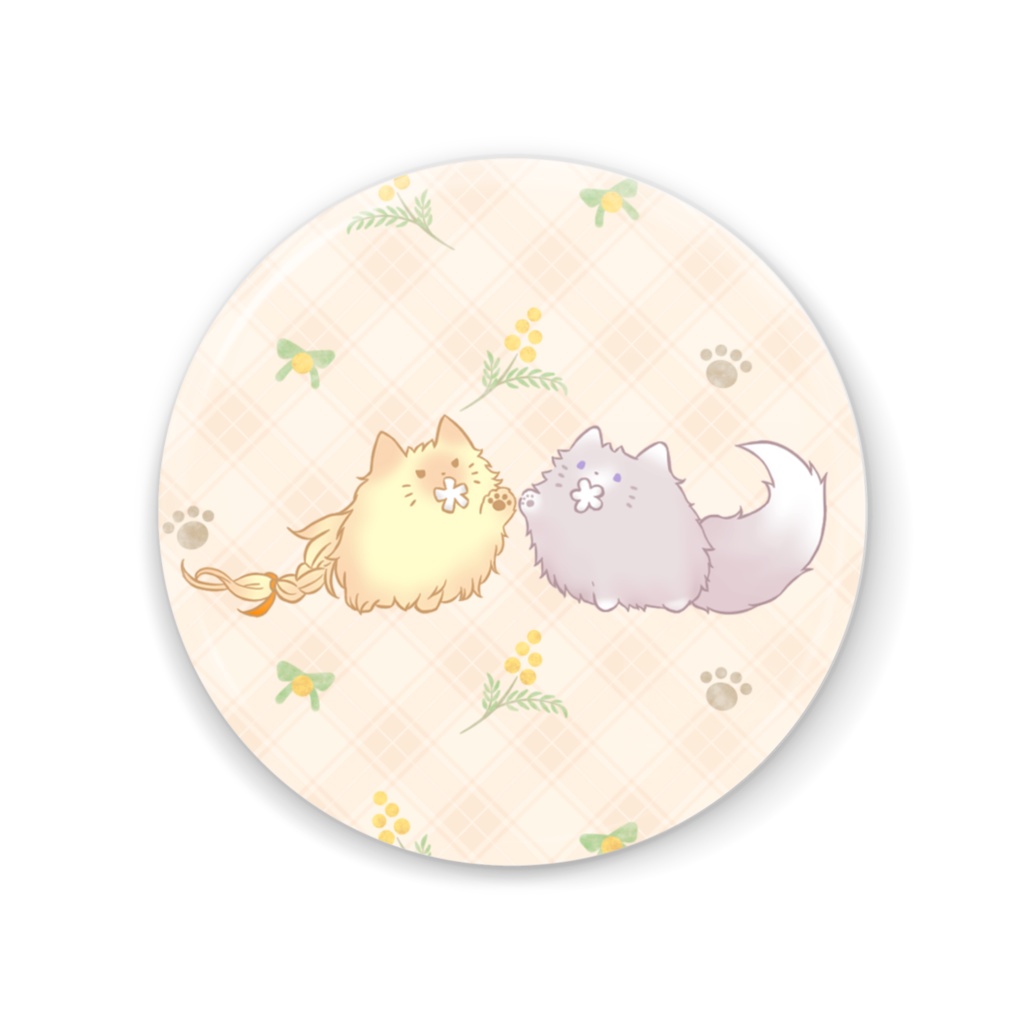 ふわもふ缶ミラー