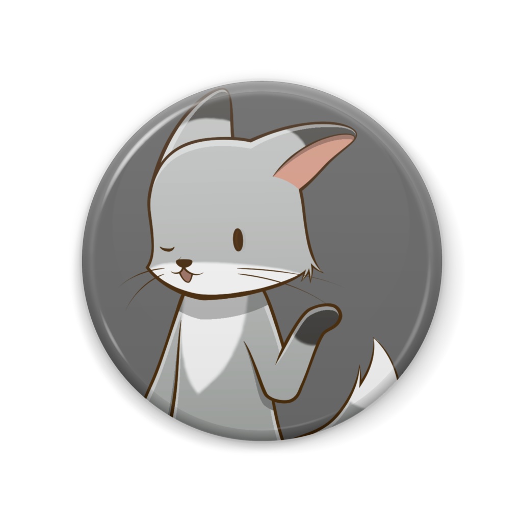 翡翠くん缶バッジ【怪盗Meowブラザーズ瑪瑙くんパスワード付き】（KOH-10）