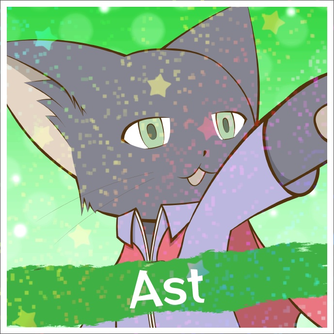 Setariaキャラクターホログラムシール