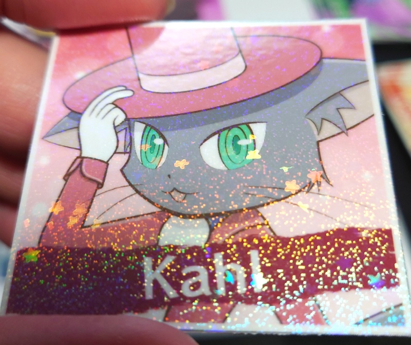 Setariaキャラクターホログラムシール