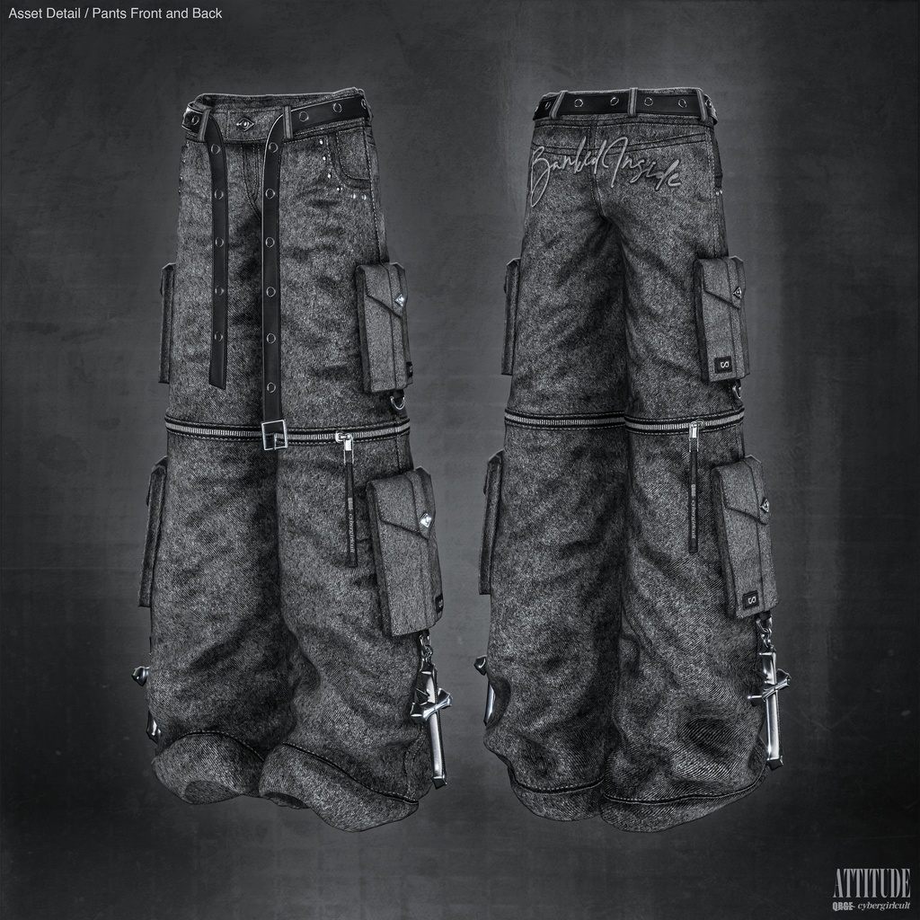 【1ヵ月限定販売/11アバター対応】Attitude/アティチュード(衣装+タトゥー/QRGE × cybergirlcult コラボ作品)