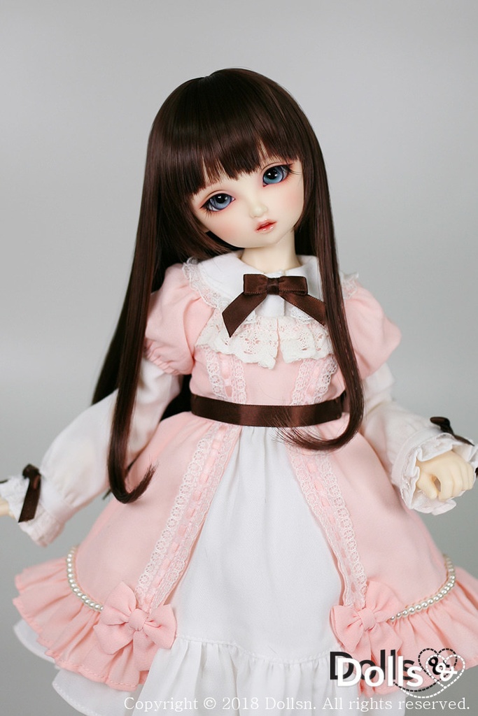 MSD SDMサイズ耐熱ウイッグ 7~8インチ ストレート WMM-002 (チョコレート)