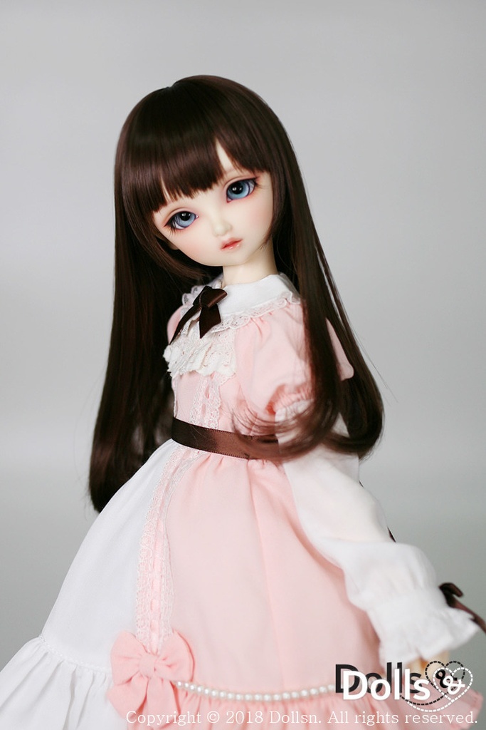 MSD SDMサイズ耐熱ウイッグ 7~8インチ ストレート WMM-002 (チョコレート)