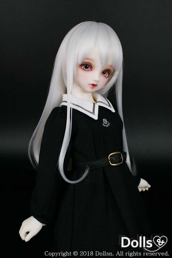 MSD SDMサイズ耐熱ウイッグ 7~8インチ ストレート WMM-002 (ロイヤルミルク)