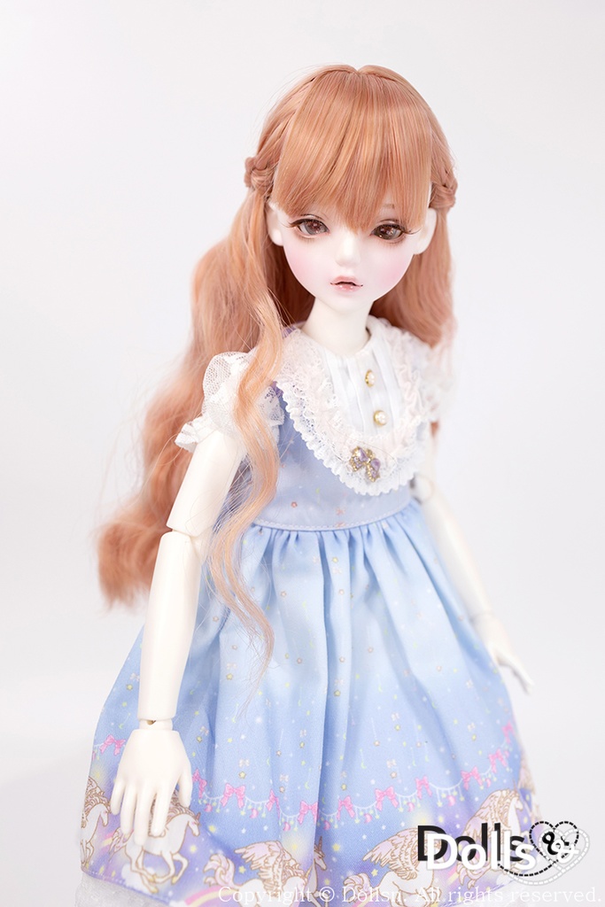 MSD SDMサイズ耐熱ウイッグ 7~8インチ WMM-025 (アプリコット)