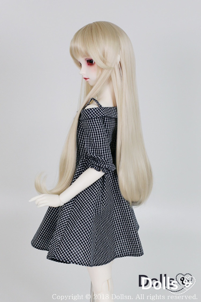 SD DDサイズ耐熱ウイッグ 8~9インチ ロングストレート WM-002 (シャインブロンド)