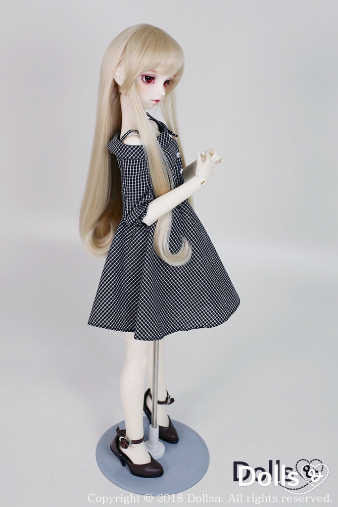 SD DDサイズ耐熱ウイッグ 8~9インチ ロングストレート WM-002 (シャインブロンド)