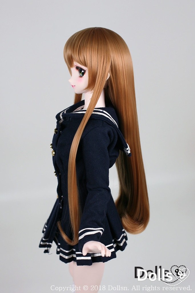 SD DDサイズ耐熱ウイッグ 8~9インチ ロングストレート WM-002 (シュガーキャラメル)