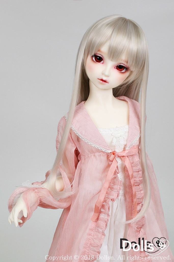 SD DDサイズ耐熱ウイッグ 8~9インチ ロングストレート WM-002 (カプチーノ)