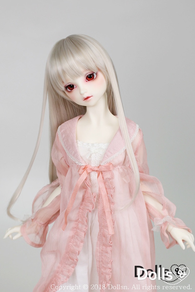 SD DDサイズ耐熱ウイッグ 8~9インチ ロングストレート WM-002 (カプチーノ)