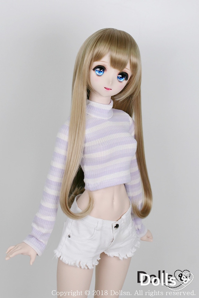 SD DDサイズ耐熱ウイッグ 8~9インチ ロングストレート WM-002 (クリームベージュ)