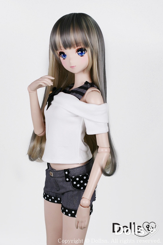 SD DDサイズ耐熱ウイッグ 8~9インチ ロングストレート WM-002 (アッシュベージュ)