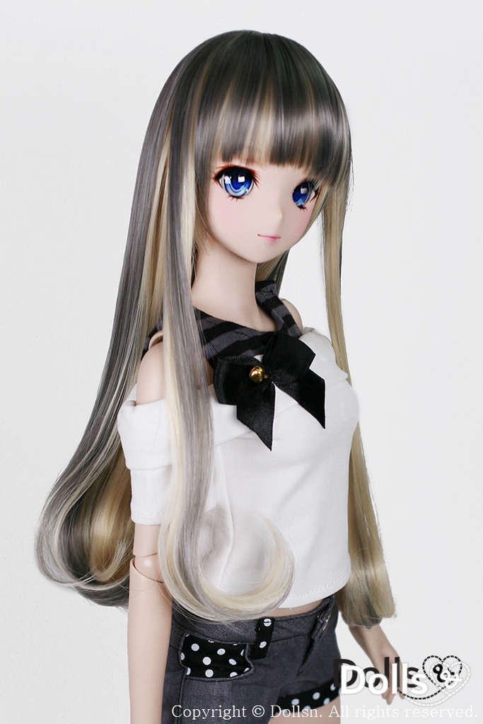 SD DDサイズ耐熱ウイッグ 8~9インチ ロングストレート WM-002 (アッシュベージュ)