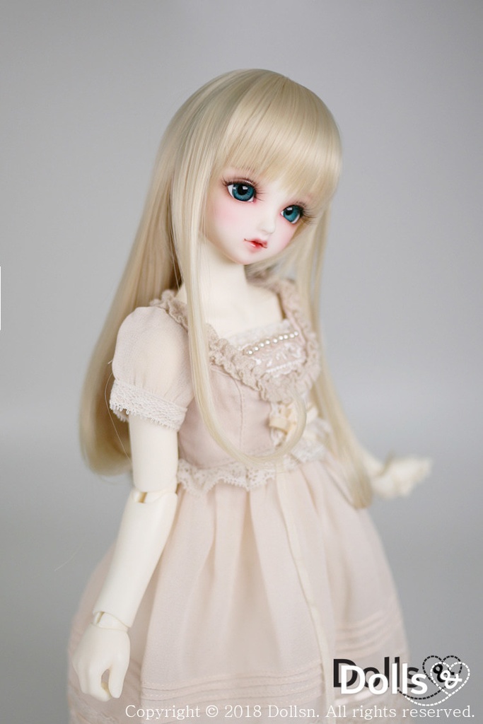 MSD SDMサイズ耐熱ウイッグ 7~8インチ ストレート WMM-002 (シャインブロンド)