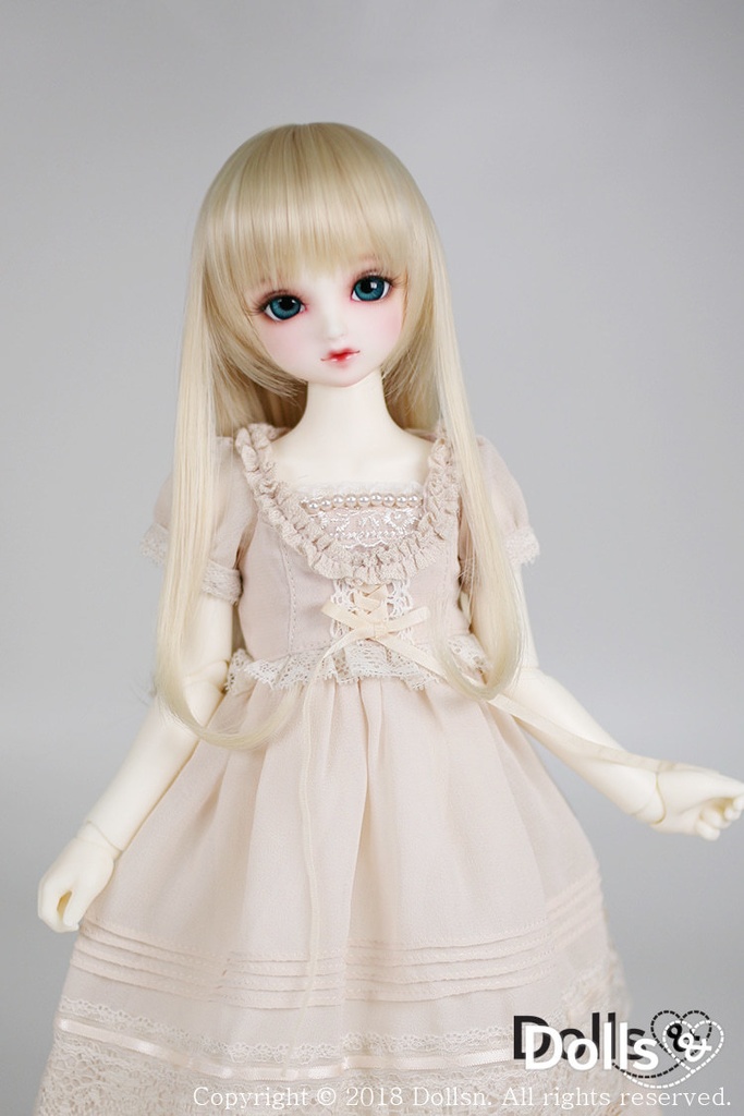 MSD SDMサイズ耐熱ウイッグ 7~8インチ ストレート WMM-002 (シャインブロンド)