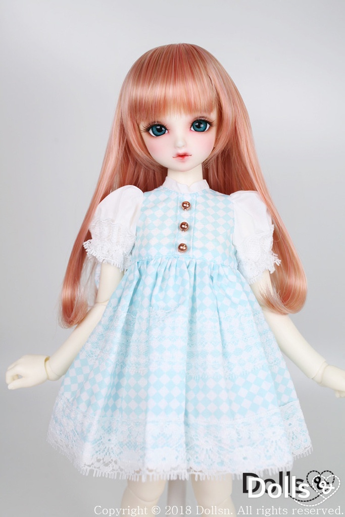 MSD SDMサイズ耐熱ウイッグ 7~8インチ ストレート WMM-002 (アプリコット)