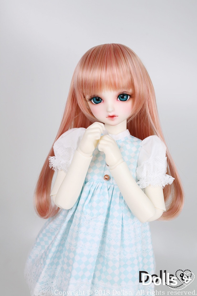 MSD SDMサイズ耐熱ウイッグ 7~8インチ ストレート WMM-002 (アプリコット)