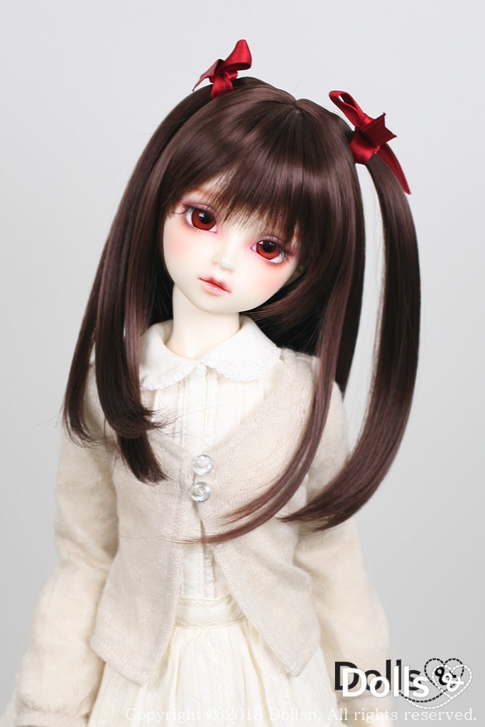 SD DDサイズ耐熱ウイッグ 8~9インチ WM-001 (チョコレート)